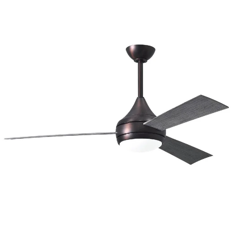 Industrial Lighting for Metal Fabrication ShopsDonaire 52 Inch LED Outdoor Ceiling Fan, Brushed Bronze with Barnwood Blades