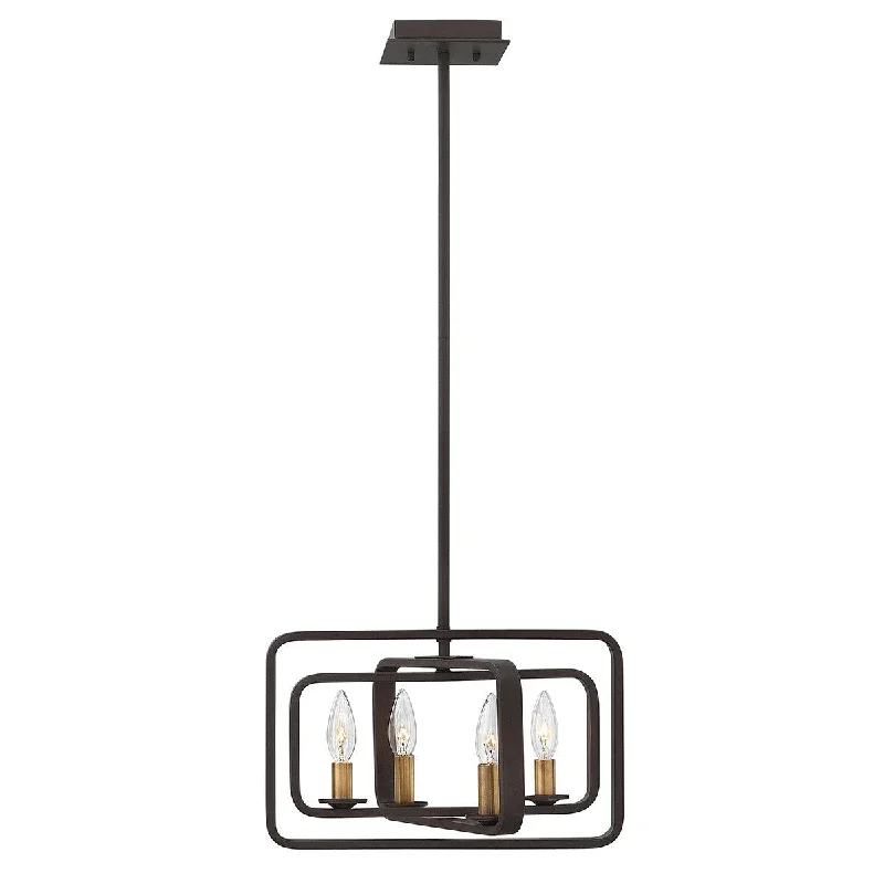 Track lighting for highlighting kitchen cabinetsQuentin 4L Pendant Ceiling Light style1/style2- Buckeye Bronze Finish