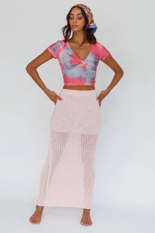 Chase Your Bliss Twist Crop Top Candy