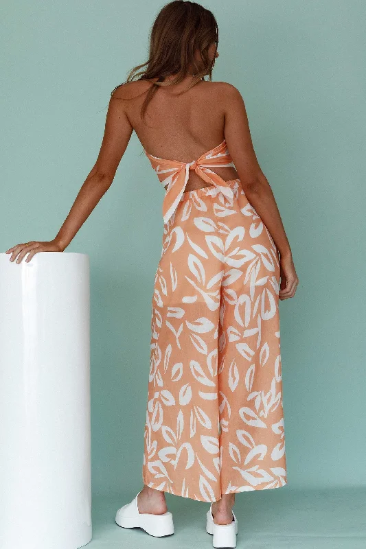 Randi Wide Leg Pants Leaf Print Mango