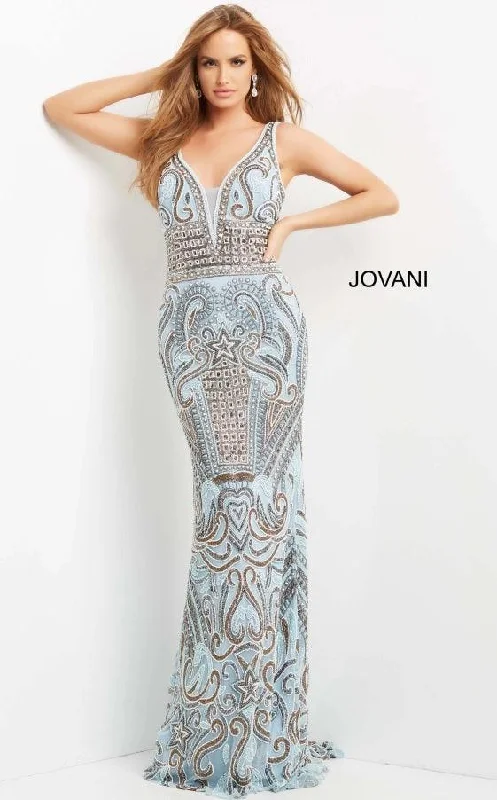 Jovani 08678 Sleeveless Long Prom Gown