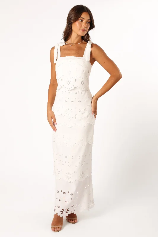 Pippa Maxi Dress - Off White