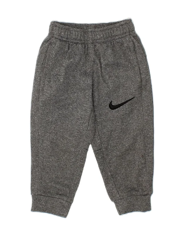 NIKE Baby Boys Joggers Tracksuit Trousers 18-24 Months Grey Polyester