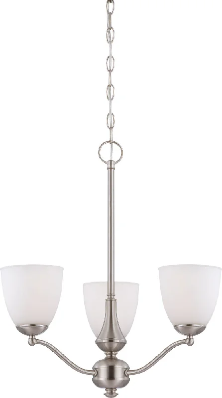 Chandeliers with Adjustable Arms for Directional LightingChandeliers with Adjustable Arms for Directional LightingNuvo Patton 60-5036 Chandelier Light - Brushed Nickel Chandeliers with Adjustable Arms for Directional LightingChandeliers with Adjustable Arms for Directional LightingNuvo Patton 60-5036 Chandelier Light - Brushed Nickel