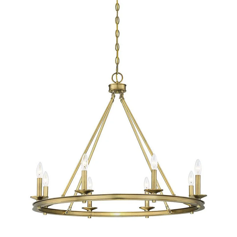 Chandeliers with Clear Crystal for a Sparkling EffectChandeliers with Clear Crystal for a Sparkling EffectSavoy House 1-308-8 Middleton 8-lt 33" Chandelier