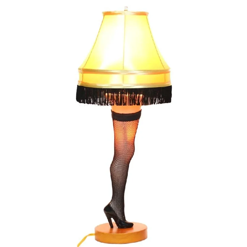 leather table lamps with a distressed texture for a rugged charmleather table lamps with a distressed texture for a rugged charm26" Christmas Deluxe Desktop Leg Lamp