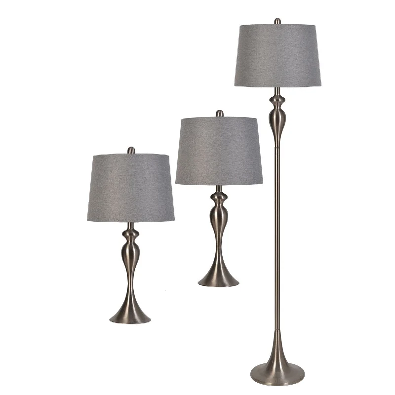mid century modern table lamps with iconic designs for a stylish studymid century modern table lamps with iconic designs for a stylish study3 Piece Tapered Iron Floor and Table Lamps Set