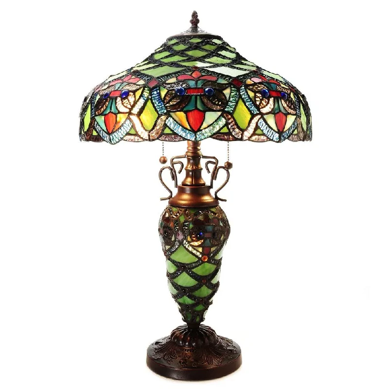 crystal table lamps with dazzling prisms for a glamorous effectcrystal table lamps with dazzling prisms for a glamorous effectArielle Green 2-light Table Lamp