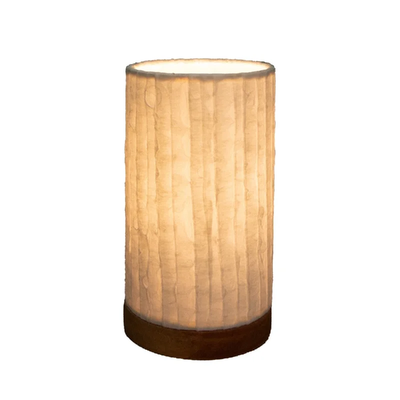 rustic farmhouse table lamps for cozy kitchensrustic farmhouse table lamps for cozy kitchensHandmade Paper Cylinder Mini Lines Lamp