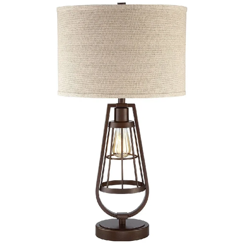 modern minimalist table lamps for contemporary living roomsmodern minimalist table lamps for contemporary living roomsIron Works Topher Industrial Table Lamp 27 3/4" Tall with USB Charging Port LED Nightlight Bronze Burlap Drum Shade