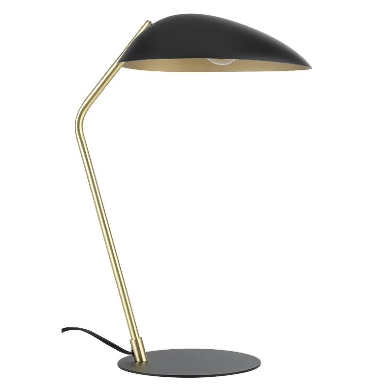 victorian style table lamps with ornate details for traditional homesvictorian style table lamps with ornate details for traditional homesLindmoor - 1-Light Table Lamp Black Finish - Brushed Brass Accents