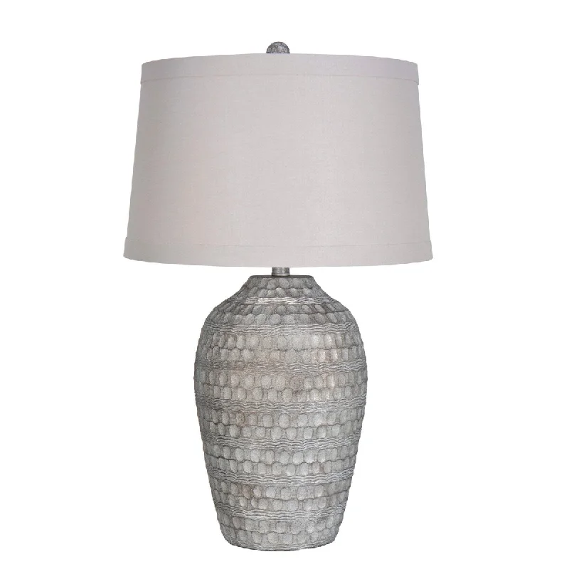 fabric table lamps with a linen shade for a relaxed and breathable lookfabric table lamps with a linen shade for a relaxed and breathable lookTextured Polyresin Table Lamp