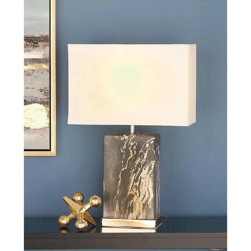 asian inspired table lamps with bamboo accents for a zen atmosphereasian inspired table lamps with bamboo accents for a zen atmosphereUrban Designs Zaria 23-Inch Rectangle Ceramic Table Lamp, Set of Two
