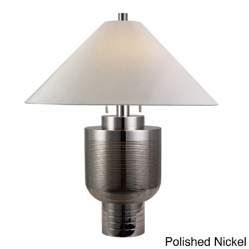 leather table lamps with a distressed texture for a rugged charmleather table lamps with a distressed texture for a rugged charmUrn Morderne 2-light Table Lamp